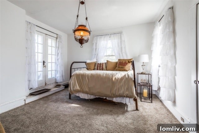 Well-maintained exterior of the historic Richardson house with lush landscaping