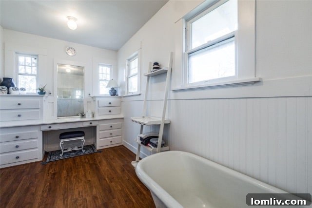 Charming interior space of the Richardson historic home, highlighting its original character