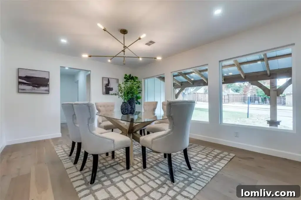 Lake Highlands Reinvented 5 Spacious Living Area with Natural Light in Lake Highlands Home