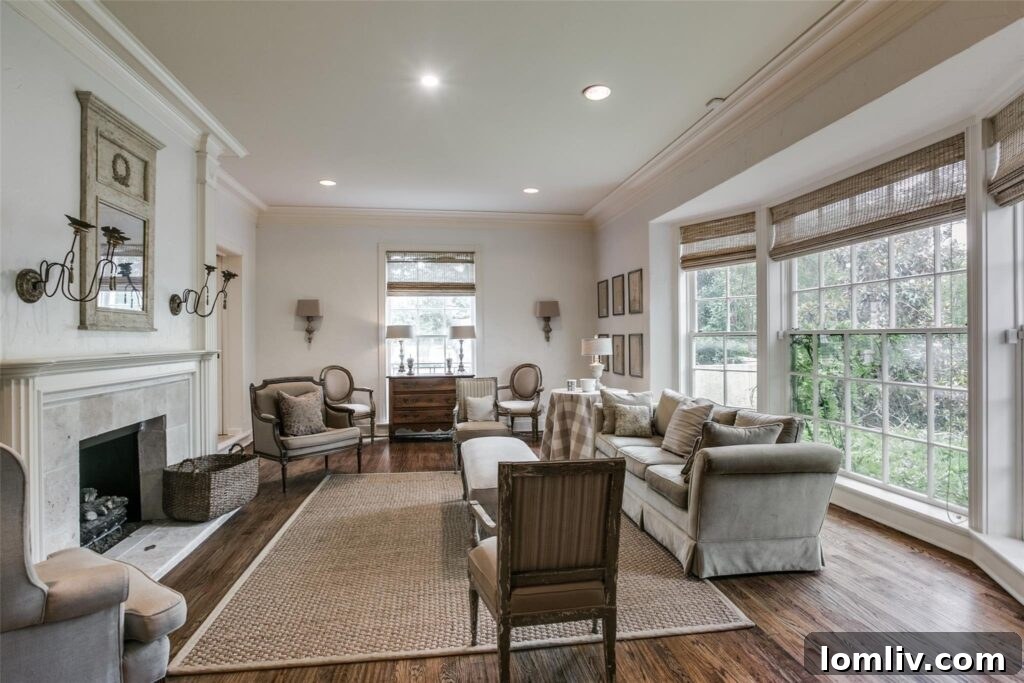 Colonial Hills Gem: Classic Design, Unwavering Comfort 5 Elegant Foyer with Travertine Floor and Neo-Roman Banister