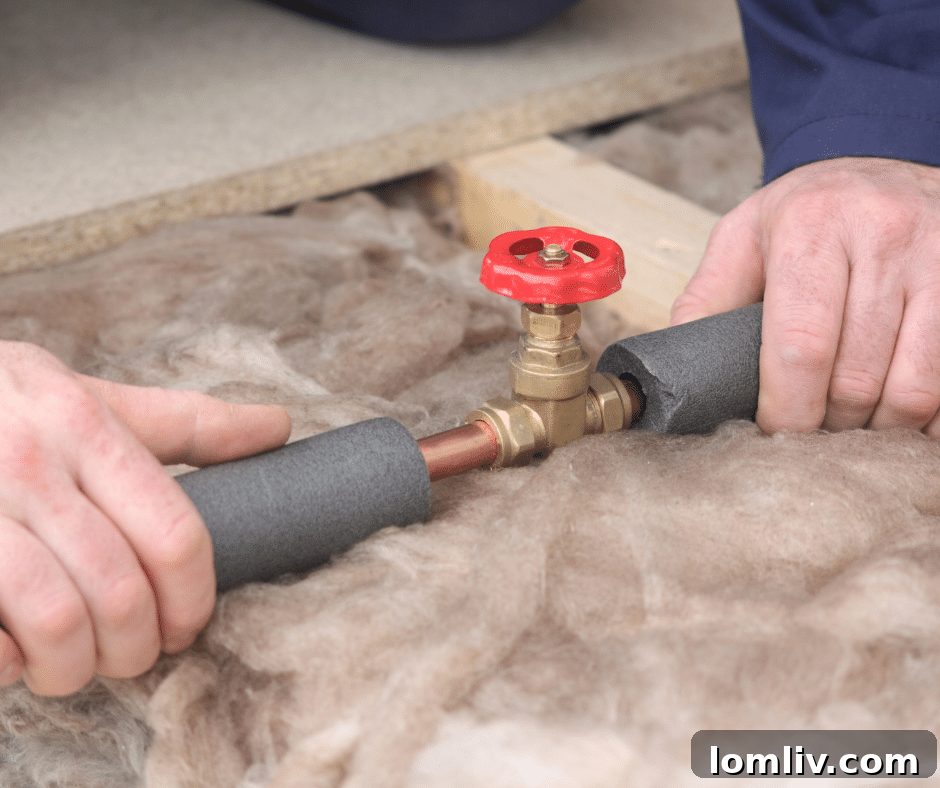 Insulate pipes in unconditioned spaces to prevent freezing.