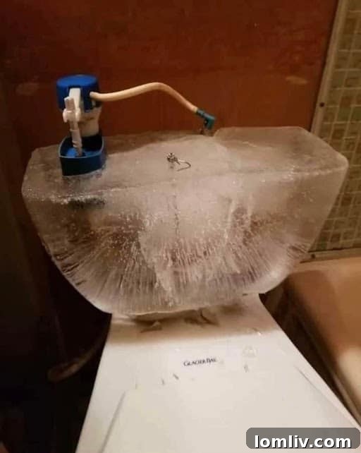 Unusual plumbing setup or damage