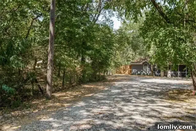 Secluded Acre Backyard with Vintage Bus at 2185 Stickhorse Lane