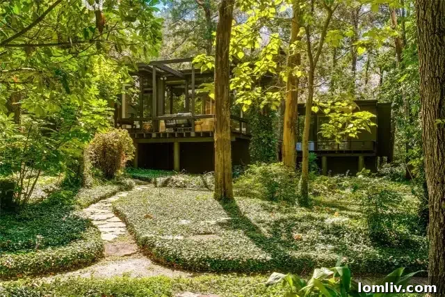 High-Rise Deck Overlooking Green Backyard at 11150 Fernald Avenue