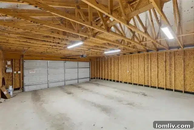 6 Home Design Features We Love You'll Want to Try 5 Spacious garage designed to accommodate large dually trucks