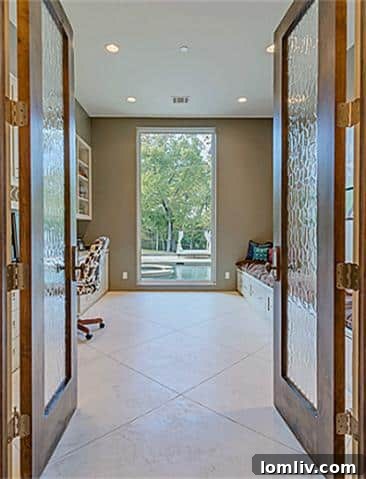 Private master study within the Sean Payton residence