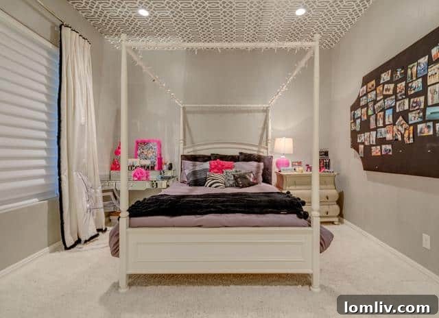 Charming daughter's bedroom with thoughtful decor