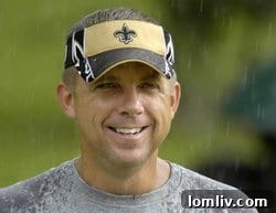 Portrait of New Orleans Saints coach Sean Payton