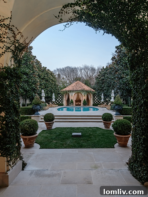 Cabana and pool area at 9434 Alva Court