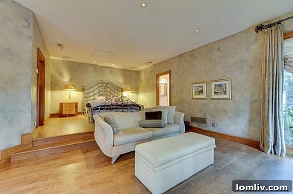 Spacious Master Bedroom Dallas Contemporary House