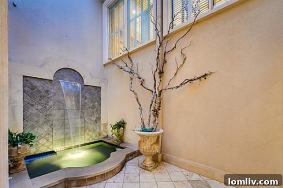 Atrium Room Fountain Meditation Space