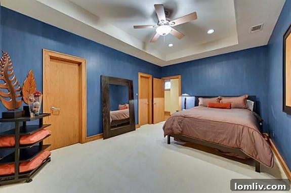 Upstairs Guest Bedroom Contemporary Design