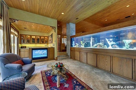 Morning Room Aquarium Wall Dallas Contemporary Home
