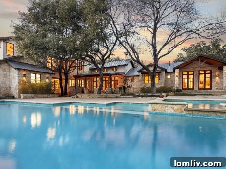 Luxury home exterior with spa pool