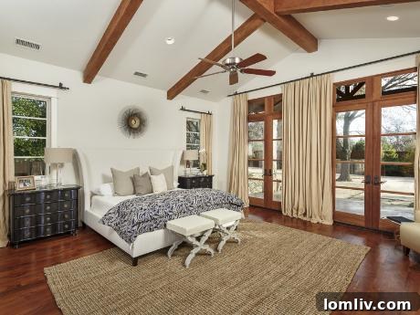 Spacious master bedroom