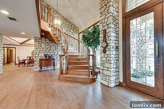 17412 Pauma Valley grand staircase - A stunning architectural feature
