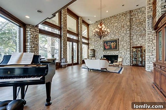 17412 Pauma Valley fireplace detail - One of five distinctive fireplaces