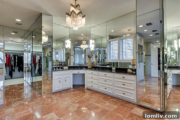 17412 Pauma Valley master bath vanity - Luxurious 'his and hers' facilities