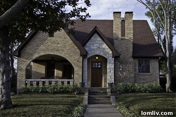 Elegant Tudor home at 809 Newell in Hollywood Heights, featured on the East Dallas Home Tour