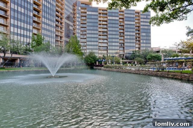 From a $700 Sunday Indulgence to a $739,000 North Dallas High Rise 2 The Bonaventure pond