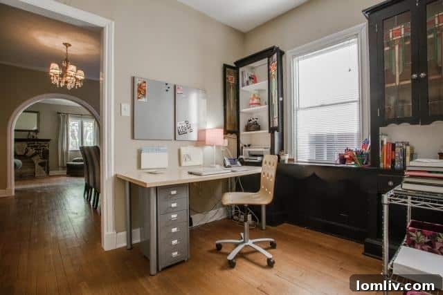 Spacious walk-in Butler's pantry with desk area at 5307 Morningside, offering versatile storage and workspace