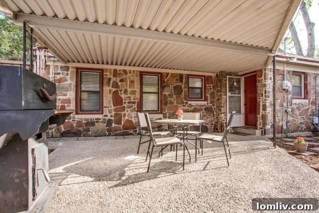 Spacious covered back patio perfect for outdoor living at 5307 Morningside