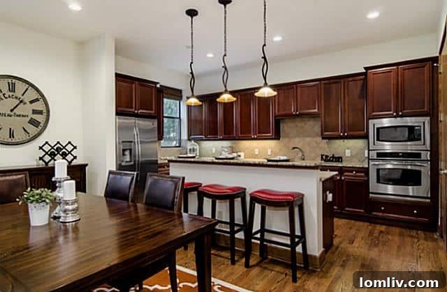 Well-appointed kitchen with ample counter space at 2411 Hall Street