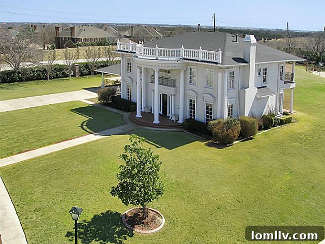 Grand exterior view of the luxury home at 101 Mont Blanc Drive Heath TX, featuring classic architecture