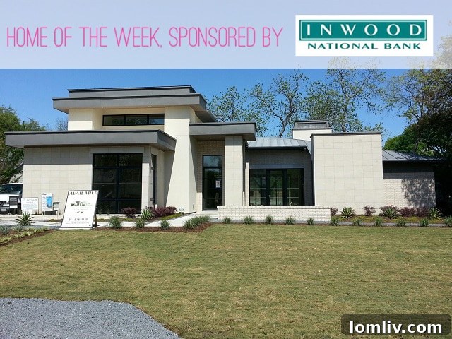 Stunning contemporary exterior of 4341 Taos in Bluffview, Dallas