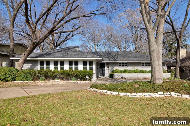 Sunday Six Hundred: From Their Playbook to Ours 2 Stunning Lakewood Home Exterior with Manicured Lawn and Mature Trees