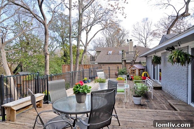 Sunday Six Hundred: From Their Playbook to Ours 12 Spacious Outdoor Deck Overlooking a Lush, Tree-Filled Landscape