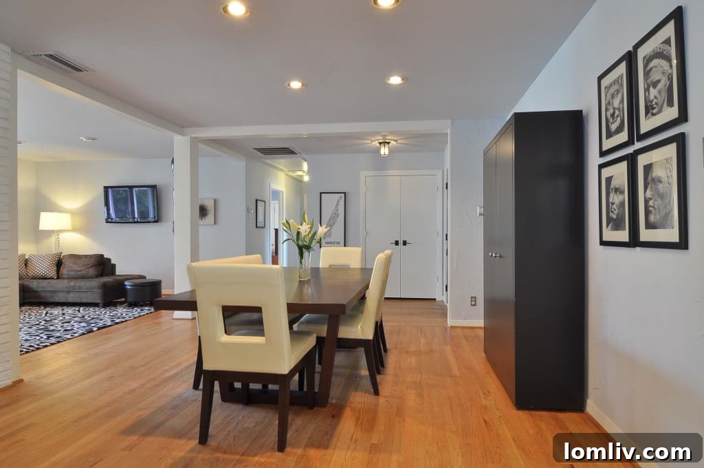 Sunday Six Hundred: From Their Playbook to Ours 6 Stylish Dining Area with Modern Furniture and Abundant Natural Light