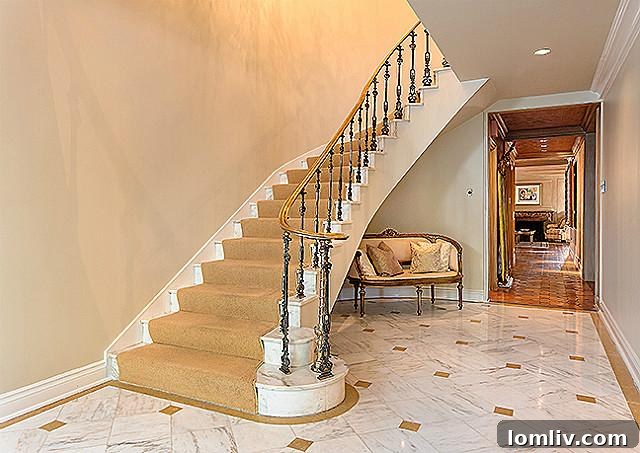 8601 Jourdan Way - Elegant Foyer with Marble Flooring
