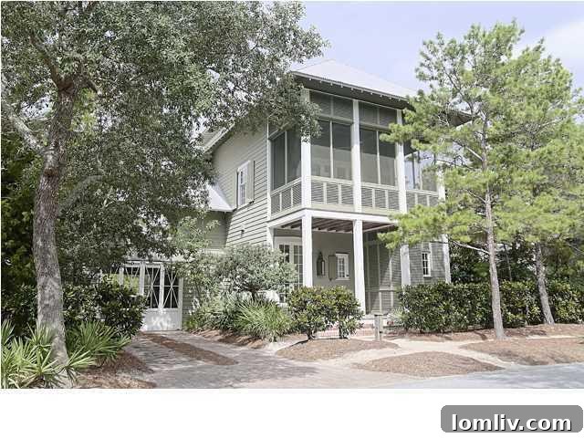 Luxury beach house exterior in Santa Rosa Beach, Florida