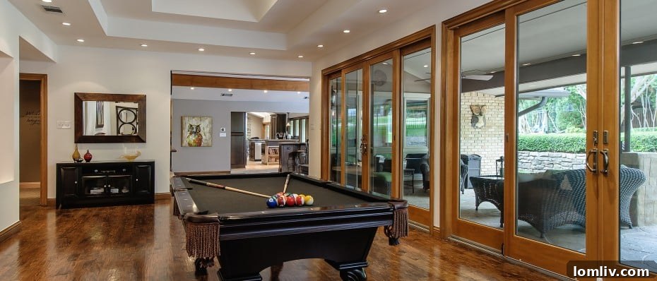 Billiards Room Luxury Home