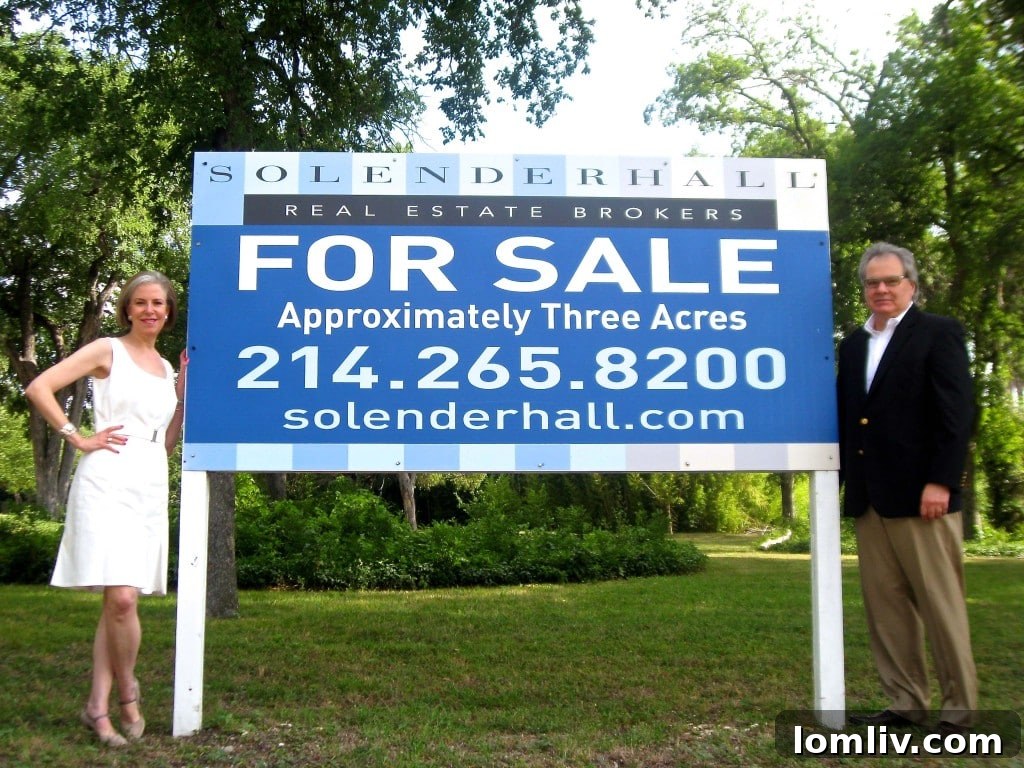 Eliza Solender and Gary Scott stand at the site of the new Forest Lane development, highlighting a significant real estate transaction in North Dallas.