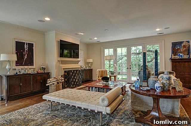 Inviting family room with natural light and outdoor access