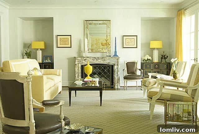 Spacious living room with elegant furnishings at 4465 Rheims Place