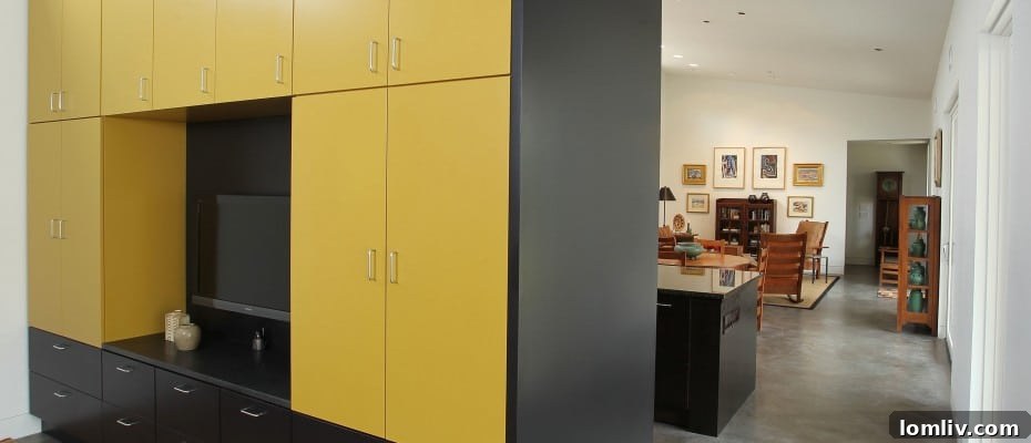 Albany TX's Distinctive Family Compound Near Art Prison Garners Wall Street Interest 16 Albany Modern Residence Living Area