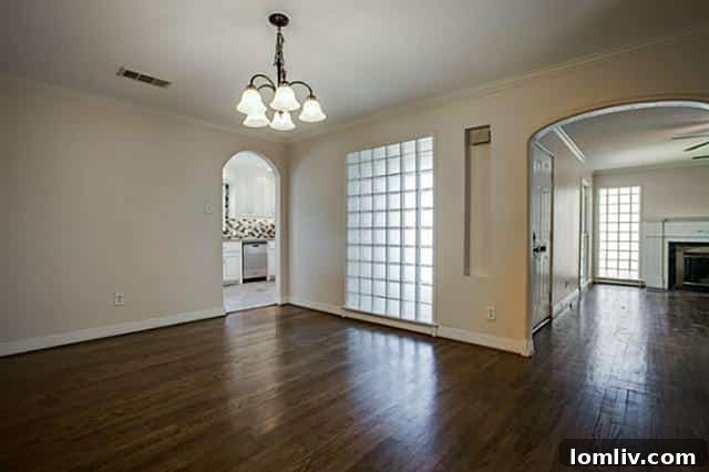 Wilshire Heights Darling: Perfectly Updated, Cozy & Move-in Ready 4 Elegant Dining Area Connecting to Kitchen in Open Floor Plan