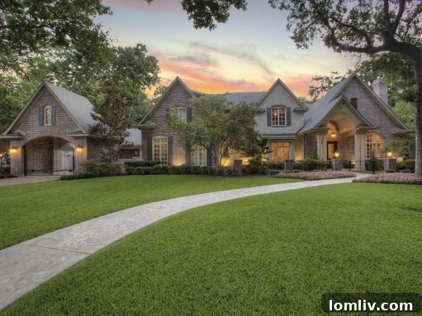 Grand Exterior of Luxury Forest Hills Home at 1409 San Rafael Drive Dallas