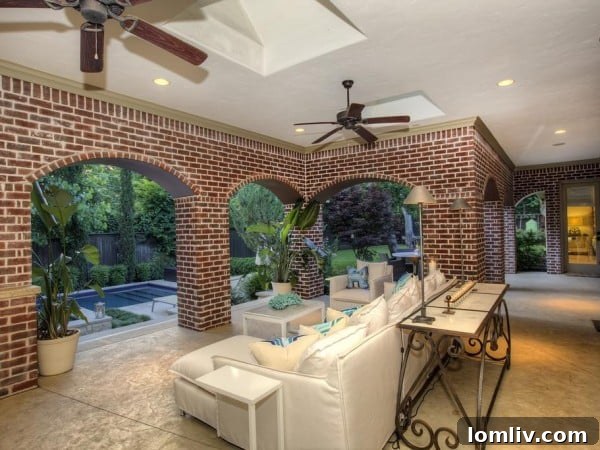 View of Luxury Home Exterior and Backyard