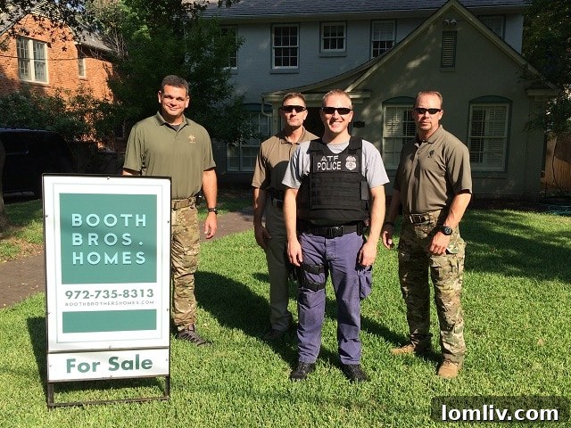 Booth Brothers Custom Homes facilitates ATF training at 6715 Golf before a luxury modern build