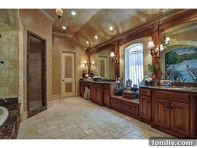 Spa-like Master Bathroom Area with Elegant Finishes