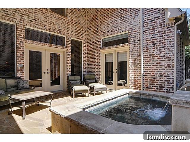Relaxing Outdoor Spa Area Adjacent to the Home