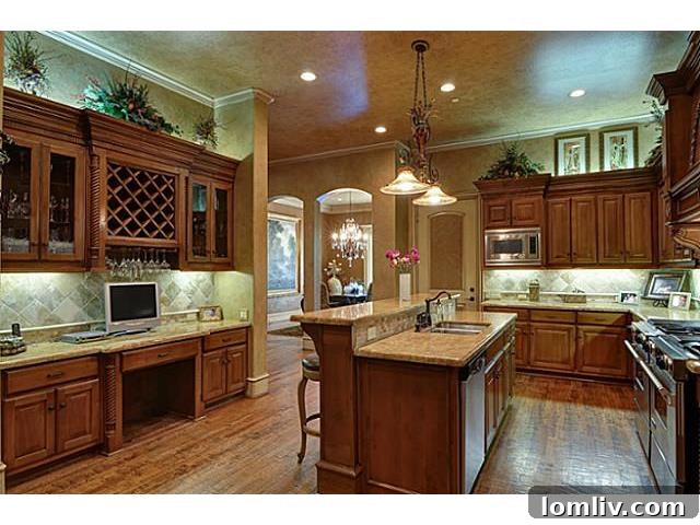Detail of High-End Kitchen Appliances and Cabinetry