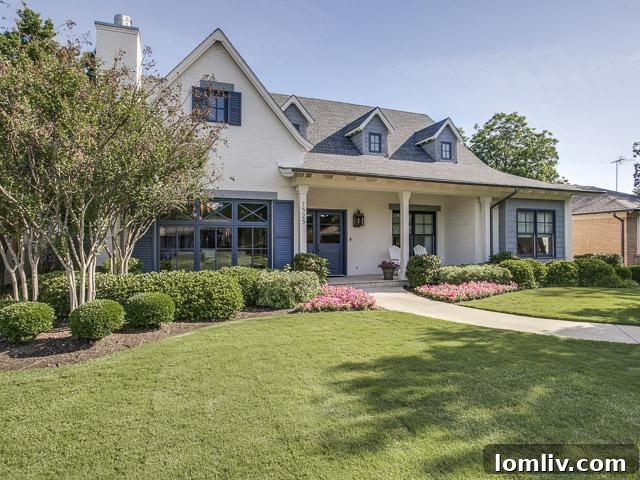 7525 Villanova Exterior - A Dallas Celebrity Home in Caruth Hills