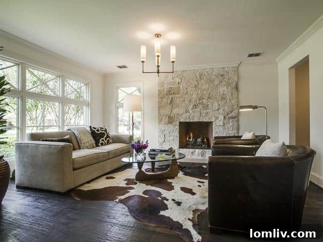 7525 Villanova Living Room 2 - Spacious and Bright Dallas Residence