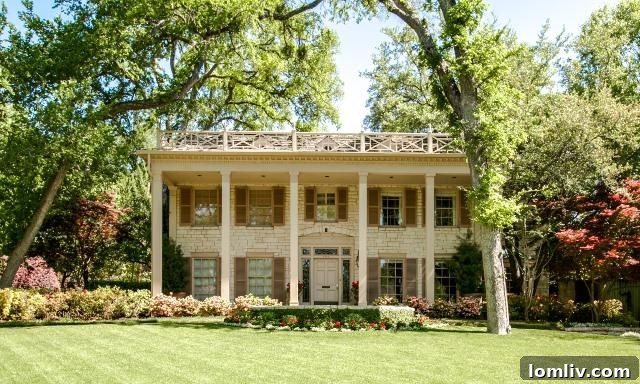 Luxury French Colonial Home for Lease in Lakewood Dallas - Exterior Front