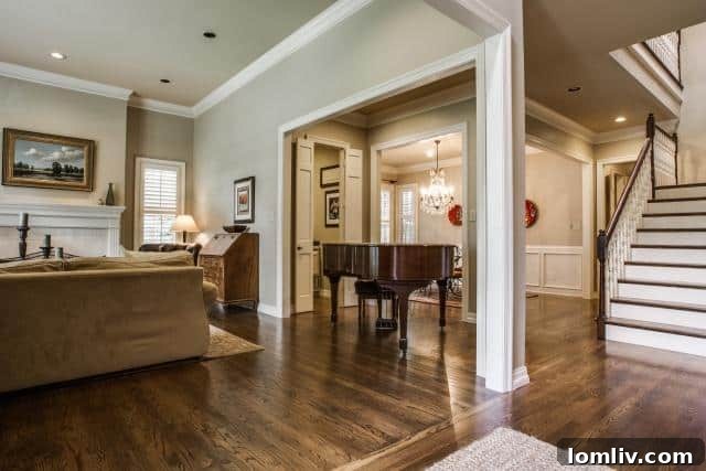Spacious Living Room at 7617 Bryn Mawr Dallas